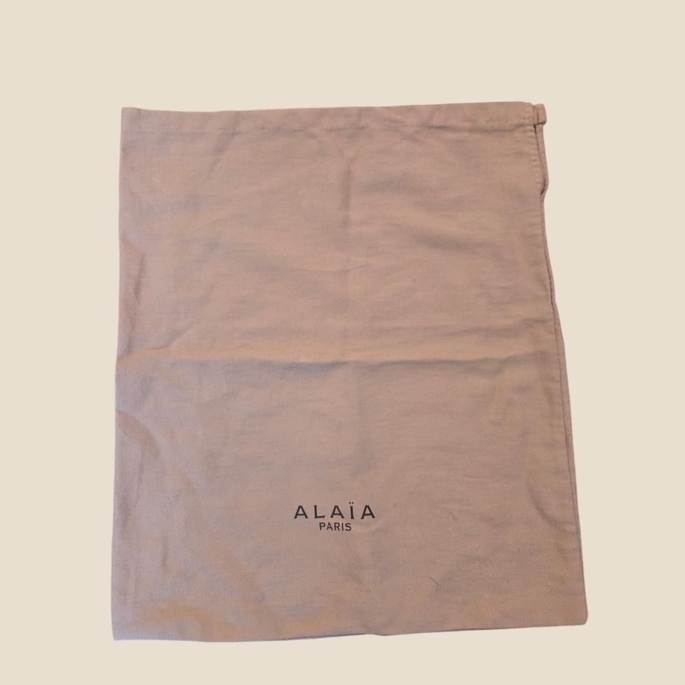 Alaia Paris Tan Twill Designer Handbag Accessory Dust Bag
